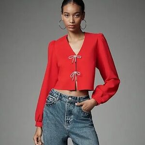 Anthropologie DOLAN LEFT COAST 
Left Coast Bow-Front Cardigan